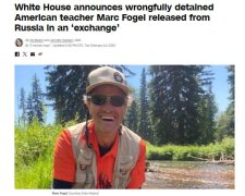 一名在俄扣押美国公民被释放 美方声明：“